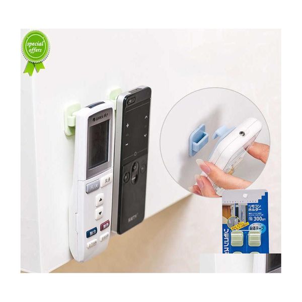 Mensole Bagno 2 Paia Gancio Appiccicoso Set Per Condizionatore D'aria Tv Telecomando Forte Appendiabiti Porta Chiavi In Plastica Porta Casa Orga Dh0Et