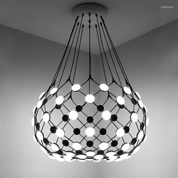 Kolye lambaları ışıklar 2023 LED lamba Nordic Modern Home Deco Demir Sanat Oturma Odası Yemek Restoranı Fuaye Hang Light