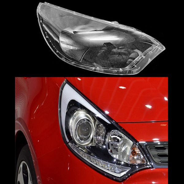 Для Kia Rio Hatchback 2012 Car Furlight Furlight Shell Thade Transparent Cover Furlam