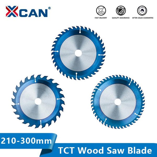 Marceneiros XCan Wood Cutting Disc 210/230/335/250/254/300mm TCT SAW circular lâmina nano azul com revestimento de madeira com revestimento de madeira lâmina