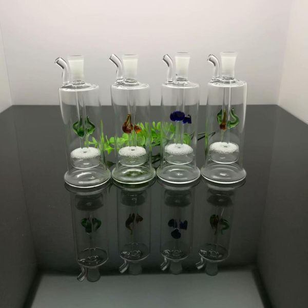 Pfeifen Aeecssories Glas-Wasserpfeifen-Bongs Mehrere ausgefallene Sandkern-Silent-Filter-Glaskunst-Stilflaschen