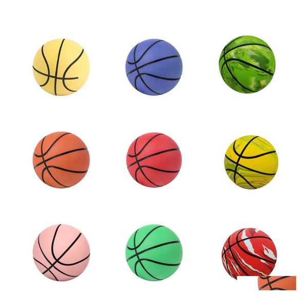 Itens de novidade 100pcs/lote 6cm Super High Elasticity Mini Basquete de borracha Basquete Bola de bola de bola de bola de childrens Modelo Dro dhyfw