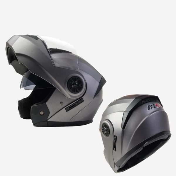 Motorradhelme DOT-zugelassener Klapphelm Cooles Vollgesichts-Rennmotorrad mit innerer Sonnenblende Casco Moto Capacete