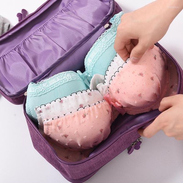 Depolama Çantaları İç çamaşırı için günlük seyahat çantası Kozmetik Makyaj Organizatör Dolap Çanta Çorap Külot Sütyen