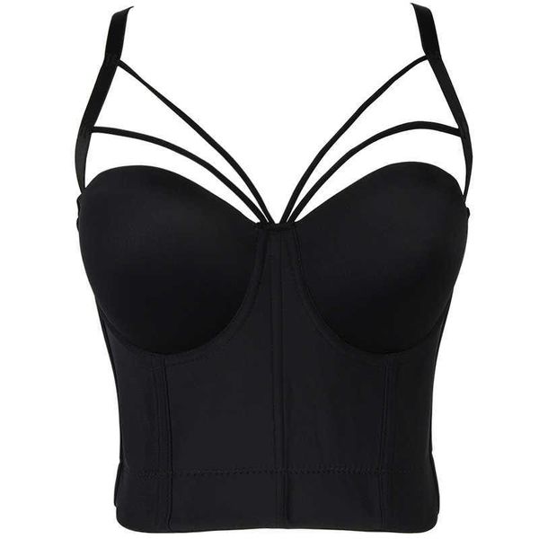 Kadın Tankları Camis Yeni Kadınlar Moda Seksi Sırtsız Tasarımcı Yaz V Boyun Çıplak Siyah Kırmızı Pamuk Kefsir Ana Üstler 2023 Bayanlar Camis Crop Tops P230322