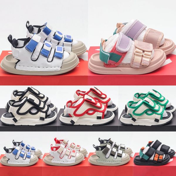 Scarpe per bambini Ls Slide Sandali da spiaggia Ragazzi Ragazze Estate Antiscivolo Scivoli all'aperto Pantofole Altezza crescente Scarpa Bambini Gioventù Scarpe da ginnastica per bambini Nero Rosso 39Kq #