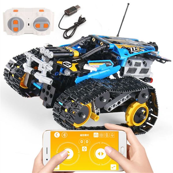 Bloco 391 PCS App Program RC Off ROAD VEÍCULO MODEL DE CONSTRUÇÃO DE CONSTRUÇÃO Técnico Controle remoto Toys Kids Bricks Boys Gifts 230504