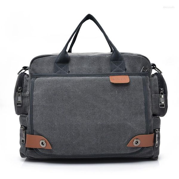 Вечерние сумки yutuo продают повседневные винтажные многофункциональные багажники мужской холст, переходные перекрестные варианты на плечо, мессенджер, сумка для мужчин, высокая