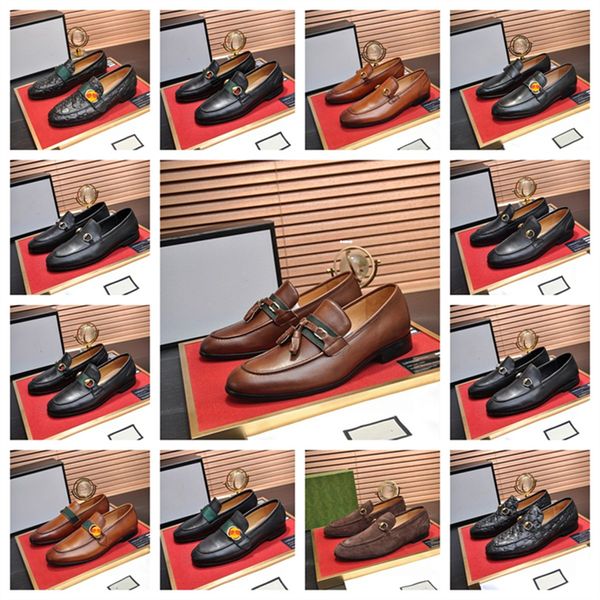 NUOVO CLASSICO Punta a punta Uomo SCARPE con guardolo PELLE GENUINA ABITO formale di LUSSO Oxfords Tacchi fatti a mano Festa di nozze Scarpe basse da UOMO