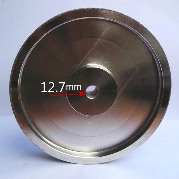 Slijpstenen rebolo de diamante em formato plano com diâmetro de 6 polegadas 150 mm x 25 x 12,7 mm para polimento de pedra de metal 80/180/240/600/800/1000 grão