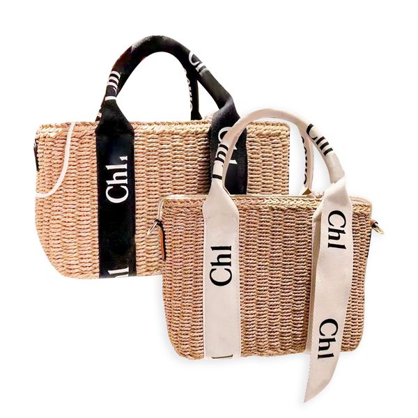 Klassische Damen Woody Strandtasche Herren die Tote Strohkorb Designer Sommerurlaub Reisen Umhängetaschen Crossbody Luxus Weekend Weave Duffle City Handtasche Clutch Bag