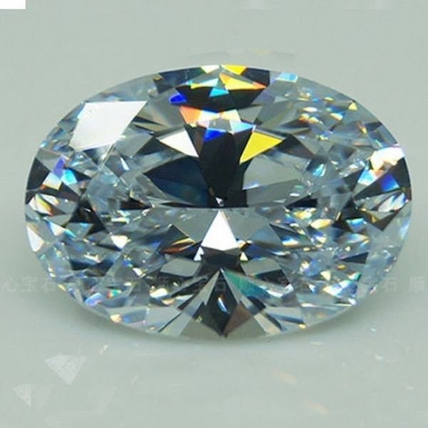 Lose Diamanten Huge 5658ct VVS 18X25mm Ovalschliff AAAA Weißer Saphir Zirkon Edelstein Luxus Schmuck Geschenk Großhandel 230503