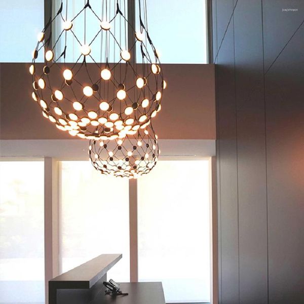 Kolye lambalar Led lamba Modern Yaratıcı Nordic Art Home Deco Demir Oturma Odası Restoran Fuaye Hang Light