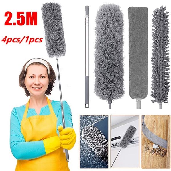 Dusters Microfiber Extendable Cleaner Brush Telecopic Catcher Catcher Mites Mistes Удаление пыли Инструменты для очистки дома 1 4 2 5M 230504