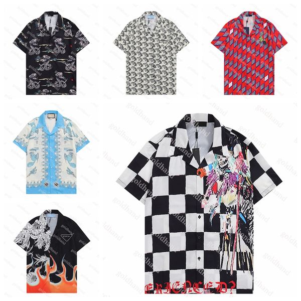 Designer Tide Camicia estiva da uomo Fashoin Marca Hiphop Street Skateboard T Shirt Casual All'aperto T-shirt larghe Top oversize