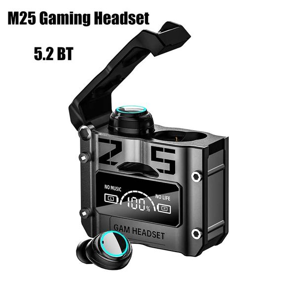 M25 Wireless Bluetooth Kopfhörer TWS Gaming Headset Neues Design Rauschunterdrückung Wasserdichte Kopfhörer Touch Control Ohrhörer