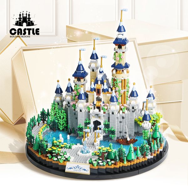 Блоки 3600pcs Cartoon Cartoon Dream Tale Princess Castle Architecture Build