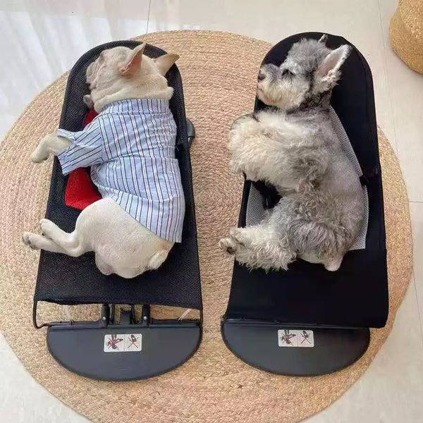 Kedi Yatak Mobilya Sallanan Sandalye Köpek Pet Bahar Rekliner Taşınabilir Köpek Yatağı Yuvası Katlanır Ev Konforu Malzemeler için 230503