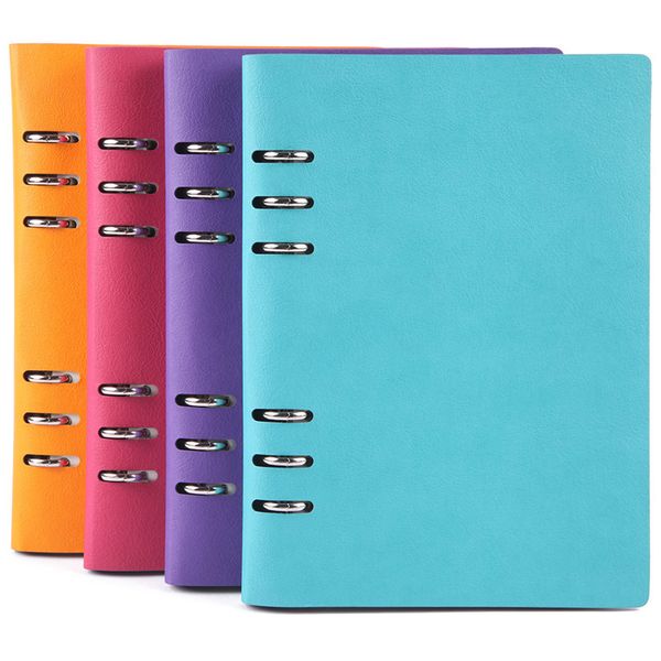 Notepads artigos de papelaria criativos A5 Notebook Soft Customization Removable Binder Office Supplies Diário Papelaria coreana 230504