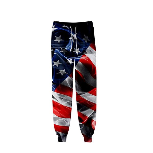 Pantolon Sıcak Satış Kafatası Kartal ABD Ulusal Bayrak 3D Baskılı eşofmanlar sıradan joggers pantolon pantolon pantolon sokak kıyafetleri erkek/kadın pantolon