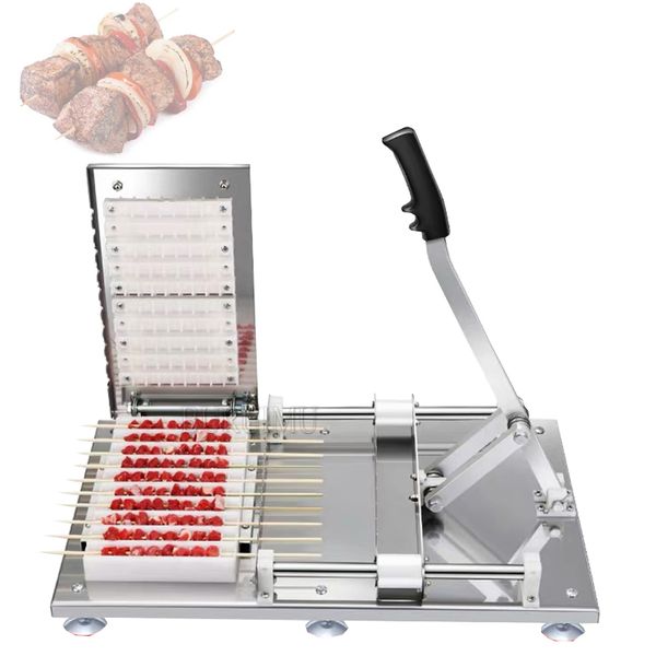 Macchina manuale per spiedini di carne Doner Kebab Machines Macchina per carne tenera con stringhe di agnello caldo ad alta efficienza