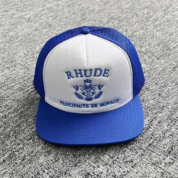 Rhude casquettes de baseball marque marée camion américain chapeau hommes femmes même Style casquette de Baseball à bord plat automne hiver p66