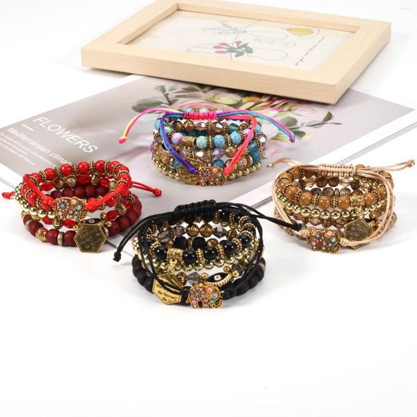 Pulseiras empilháveis ​​para mulheres boêmio multicamada micela