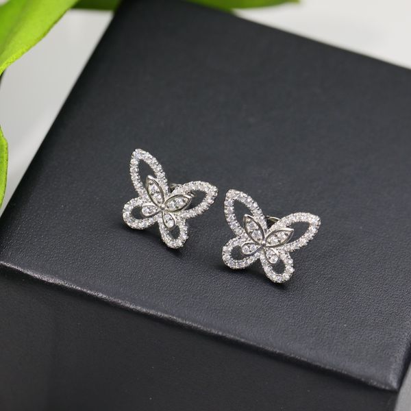 Neue Trend-Schmucksache-koreanische Version Temperament Super unsterbliche Schmetterlings-Ohrringe mit den Ohrringen der Mikrodiamant-Zirkon-Frauen