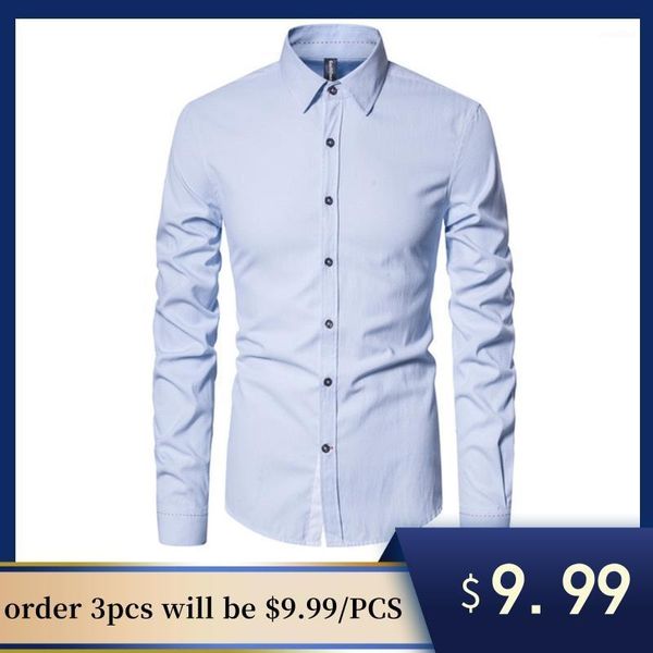 Мужские повседневные рубашки 2023 Весеннее качество хлопковое рубаш
