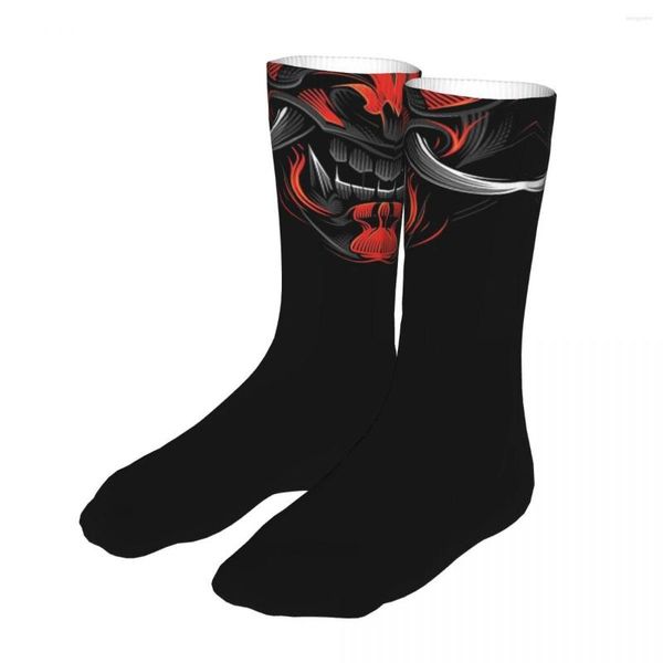 Herrensocken Mode Herren Damen Harajuku Oni Maul Japan Art Tattoo Hannya Hohe Qualität Frühling Sommer Herbst Winter