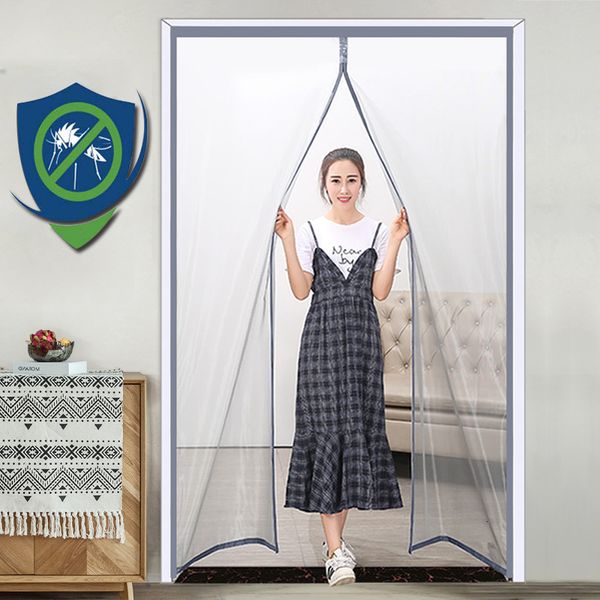 Sheer Curtains Magnetic Screen Door Carlen Anti Mosquito Net Fly Muse Insect сетка автоматическая закрытие пользовательского размера легкая установка 230503