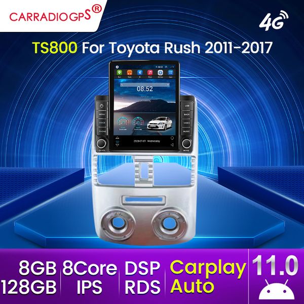 128G Android 11 Araba DVD 4G WiFi Rush Rush/Daihatsu Terios Multimedya Oyuncuları için GPS Rush