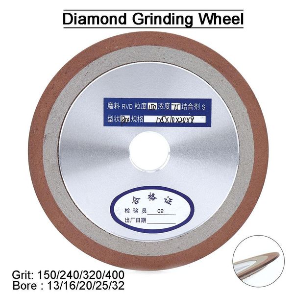 Slijpstenen 125 мм алмазный шлифовальный круг 150/240/320/400Grit режущий диск смола шлифовальная машина для вольфрамовой стали фреза точилка