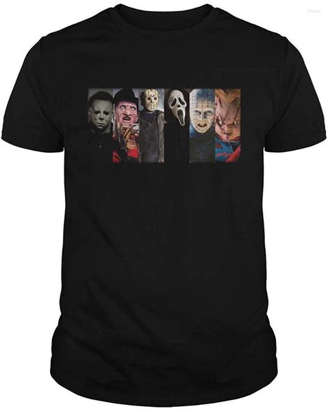 Magliette da uomo Camicia Horror Halloween Uomo Donna Stampa Top T-shirt in cotone TEE