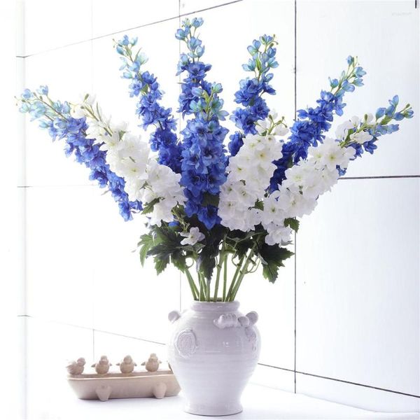 Fiori decorativi Pianta ornamentale artificiale Rosa Delphinium Campo Cerastio Falso Bonsai Home Office Decorare