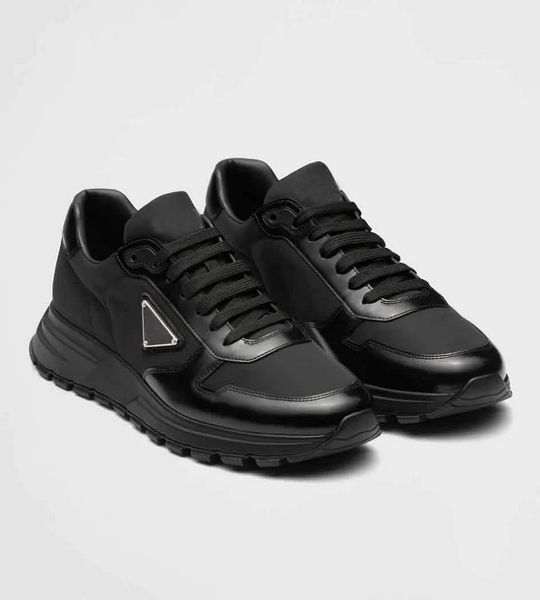 Tägliches Gehen Herren-Sneaker-Schuhe, Kalbsleder, zum Schnüren, Skateboard, Re-Nylon-Leder, Komfort, klobige Gummisohle, Schuhwerk, EU 38–46, mit Box