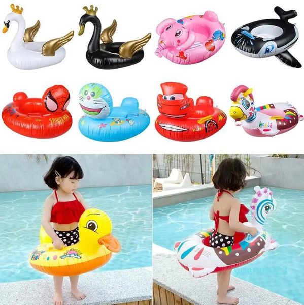 Vida Vida Bóia Inflável por 05y Com alça de pato amarelo Float Seat Baby Natação 44 Bathtub Circle Circle J230424