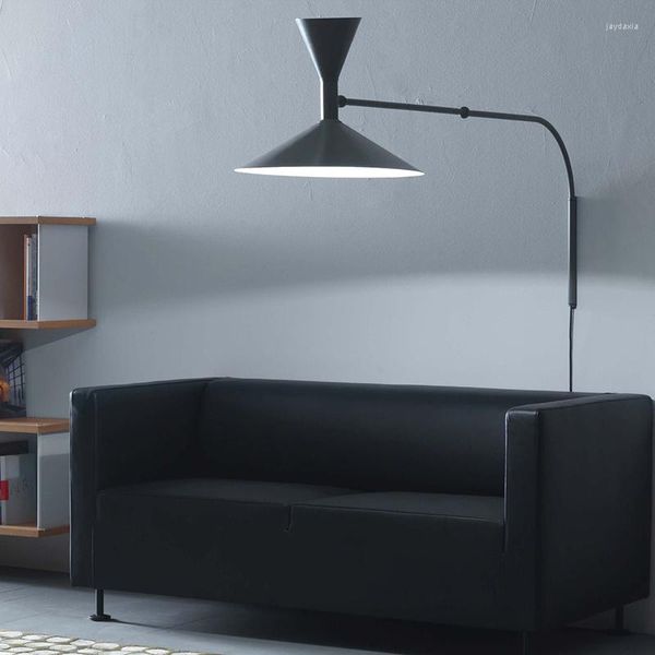 Wandleuchte Nordic Modern LED-Lampen mit Stecker, langem Arm, verstellbar, Wohnkultur, Schlafzimmer, Nachttisch, Arbeitszimmer, Dekoration, Wandleuchte