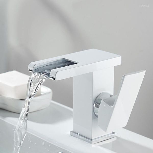 Torneiras de pia do banheiro LED FAUCET CAPATA CAPATINA BACA BACA FOO E MIBRIMENTO DE ÁGUA TAP