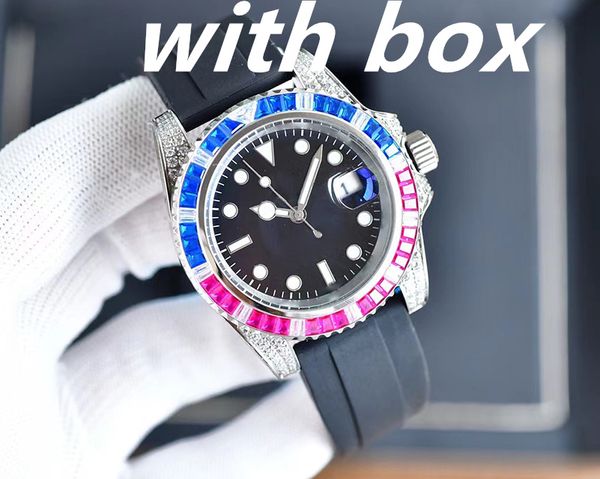 AAA Herren-Uhren mit automatischem mechanischem Uhrwerk, Deluxe-Armbanduhr mit schwarzem, blauem Keramik-Saphir-Zifferblatt und Jubilee-Armbanduhr, Uhren für Herren