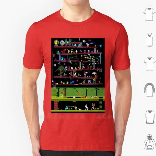 Magliette da uomo 50 Classici dei videogiochi Camicia in cotone fai da te S-6xl Giochi retrò Computer da gioco classici per hobby