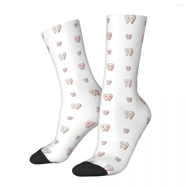 Herrensocken Babyzähne Aquarell Herren Damen Polyester Lustig Glücklich Hohe Qualität Frühling Sommer Herbst Winter Geschenke