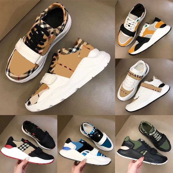 Freizeitschuhe, Designer-Sneakers für Damen, gestreift, für Herren, Vintage-Sneaker, Plattform, klassische Gitterschuhe, modisches Farbschema, Design im Freien