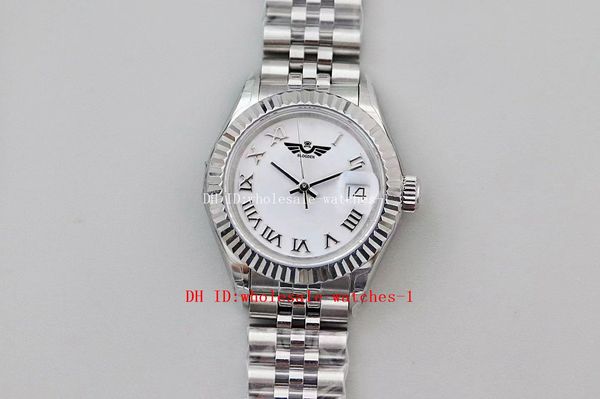 10 estilos Novo TWS Factory Ladies Watch 279174 m279174-0007 28MM Branco Roman Dial Sapphire ETA NH05 Relógios Mecânicos Automáticos Femininos Relógio de Pulso 18K Ouro Branco