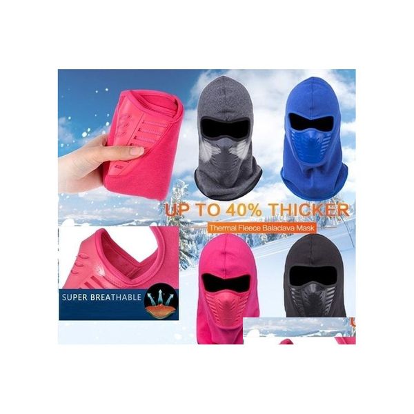 Capacetes de motocicleta Winter Warm Hat Hat à prova de vento Máscara de face máscara de capacete pesco