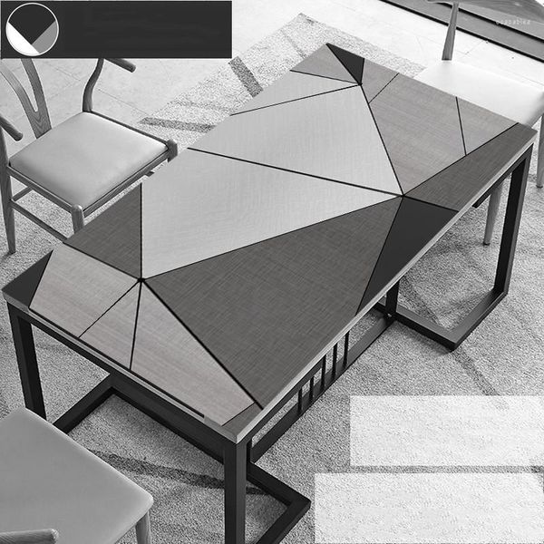 Tabela de mesa Moderna de textura de mármore moderna textura decorativa Tonela de mesa Tampa de mesa de parede Placemats Crystal Boards Glass Soft Glass