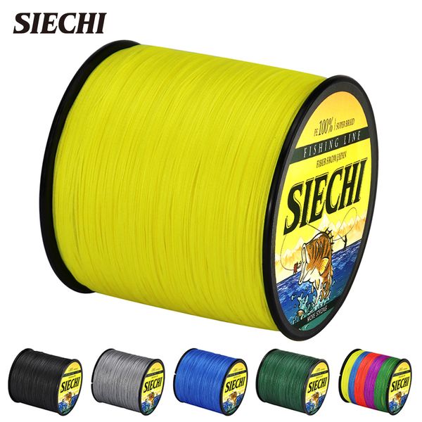 Linha de trança Siechi trançada linha de pesca 8 fios 500m PE Multifilament Cord Fishing Tackle para pesca Japão Saltwater 20888lb 230505