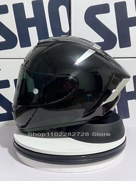 Caschi moto Casco integrale da corsa Casco De Motocicle SHOEI X14 X-Fourteen R1 Anniversary Edition Nero Capacete