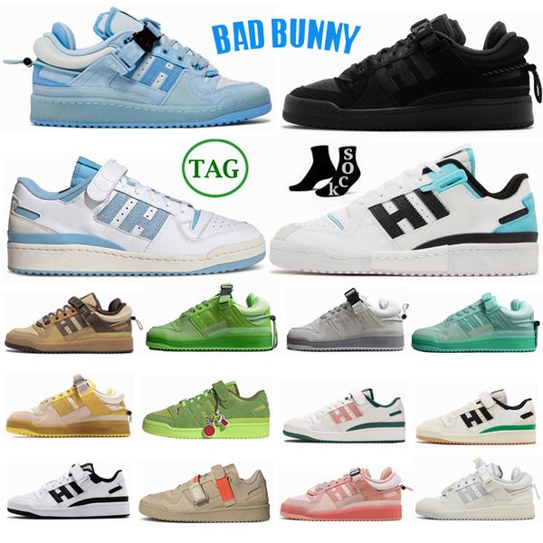 Moda 2023 Uomo donna Scarpe casual Bad Bunny Buckle Forum Low 84 Easter Egg The First Cafe Brown Back to School OG Bright Blue Platform Sneakers 36-45