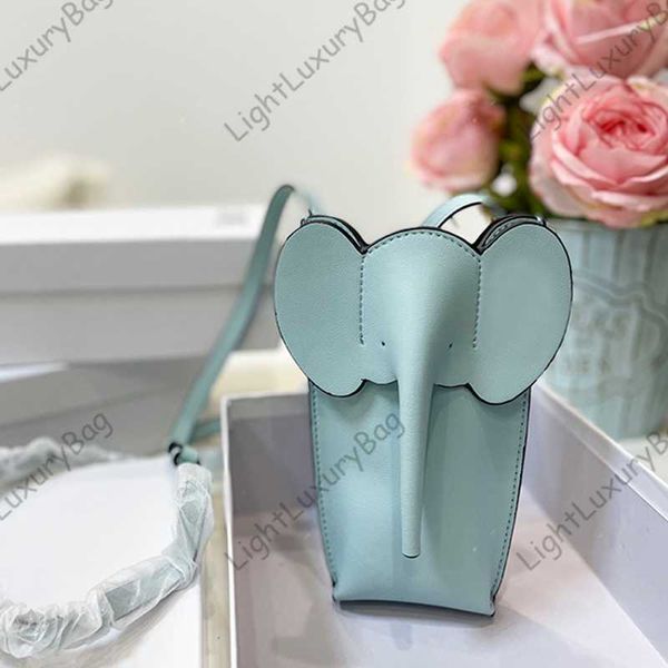 Bolsa de elefante clássico de designer para mulheres mini bolsas kawaii bolsas de carteira de ombro de ombro de bolsas de telefone de moeda de moeda 230505